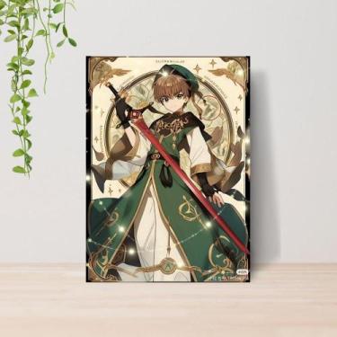 Imagem de Quadro Sakura CardCaptor Anime A4  Placa MDF 08 - Lomi Art