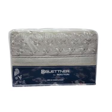 Imagem de Bouton, Jogo Toalha Banho 5 Peças Melody com Renda Naira Bouton Cor:Fendi