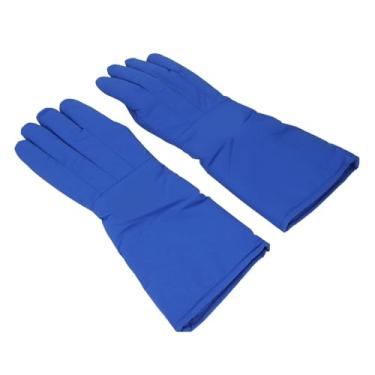 Imagem de Luocute Luvas Anticongelantes Couro de Couro de 3 Camadas Com Esponja à Prova de Frio para Manuseio de Gelo Seco Com Nitrogênio Líquido Estação de Enchimento de GNL Pesquisa Biomédica