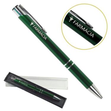 Imagem de Caneta Personalizada Cursos Metal Profissional Coloridas Farmácia - ou