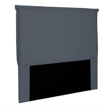 Imagem de Cabeceira Casal 1,40m Trento Suede Cinza - Gran Belo