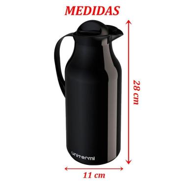 Imagem de Kit 2 Garrafa Térmica De Mesa Siena Café Com Leite 1,0l