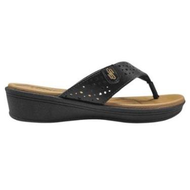Imagem de Chinelo Usaflex Anabela Feminino - Preto 34-Feminino