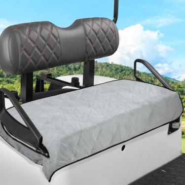 Imagem de Capas de assento para carrinho de golfe – 128 cm x 78 cm toalha de assento de carrinho de golfe de inverno serve para a maioria dos carros de clube de 2 pessoas com apoios de braço para EZGO DS