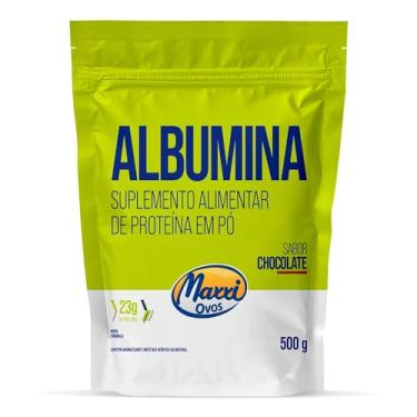 Imagem de Albumina MaxxiOvos 500g - Clara de Ovo Desidratada - Suplementos Alimentar de Proteina em Pó (Chocolate)