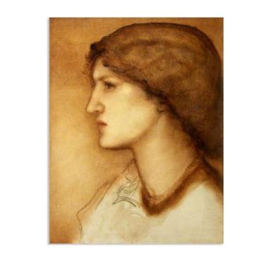 Imagem de Edward Burne Jones Impressões de arte May Morris pintura em tela famosa arte de parede Edward Burne Jones decoração de parede para quarto sala de estar banheiro pôster 80 x 60 cm (31 x 24 polegadas)