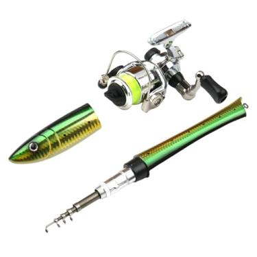 Imagem de Vara de pesca de caneta, vara de pesca de bolso - Vara de bolso telescópica Vara de pesca Vara de pesca - Vara de pesca compacta, carretel combinado, vara de pesca em rio para pesca em lagoa no mar