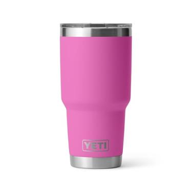 Imagem de YETI Copo Rambler de 850 g, aço inoxidável, isolado a vácuo com tampa MagSlider, fúcsia de flores silvestres