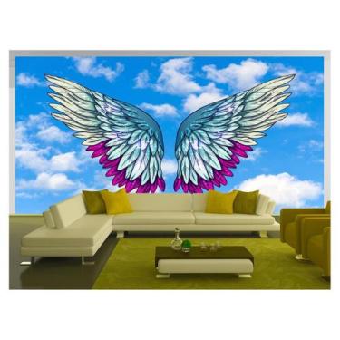 Imagem de Papel De Parede 3D Arte Asas Selfie Insta Cores 3,5M Tra315 - Você Dec