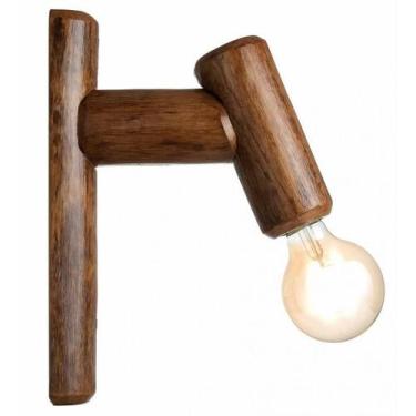 Imagem de Kit 7 Arandelas Em Madeira Rústica 30X8Cm - Jn Artes Rústicas, Madeira