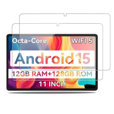Imagem de NOUKAJU Protetor de tela para SVITOO P11 de 11 polegadas, vidro temperado HD, dureza 9h, arranhões, anti-impressão digital, protetor de filme de vidro temperado para tablet SVITOO SVTT001 [2 unidades]