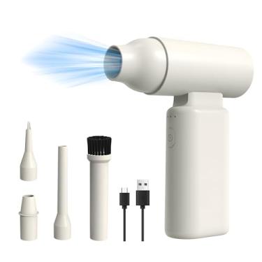 Imagem de 2 em 1 Duster de Ar Compresso e Inflador 3 Marchas Ajustáveis 67000RPM Soprador Elétrico com Sem Escova Recarregável Fio para Limpeza Teclado PC Inflação Anel Natação Churrasco Colchão Casa Escritório