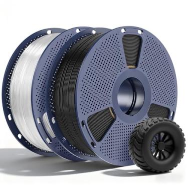 Imagem de SUNLU Filamento TPU 1,75 mm, filamento de impressora 3D flexível 95A, carretel de TPU macio de 1 kg (1 kg), precisão dimensional +/- 0,03 mm, serve para a maioria das impressoras FDM (preto +