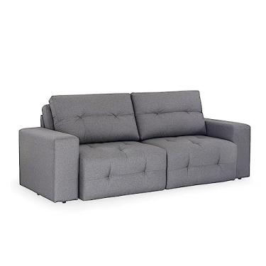 Imagem de Sofá Retrátil 3 Lugares Herval Advance, Linho Grafite