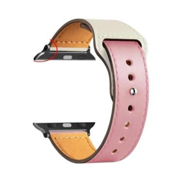 Imagem de Pulseira De Couro Unissex Para Apple Watch Series 8 9 3 4 5 6 SE 7 Ult