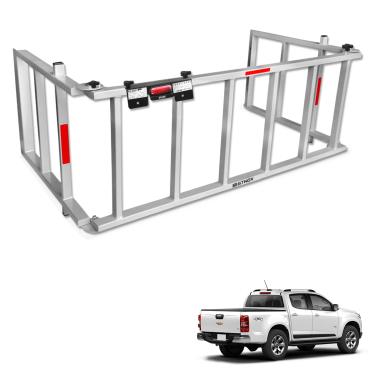 Imagem de Extensor de Caçamba S10 CD 2012 a 2025 Rampa Prata