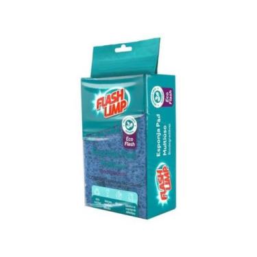 Imagem de Esponja Pad Biodegradável Multiuso 2 Peças Flash Limp - ESP2543, 1