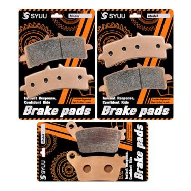 Imagem de S SYUU Pastilhas de freio compatíveis com Suzuki GSXR600 GSXR750 GSXR1000 GSXR 600 GSXR 750 L GSXR 1000 R GSXR 1000 R L2-L6 2012 2013 2014 2015 2016 2017 2018 2019 2020 2021 2022 2023 2024 FA447F