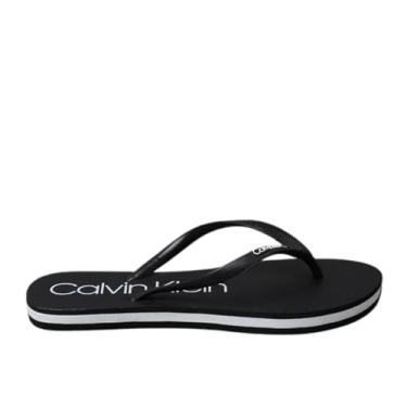 Imagem de Chinelo Feminino Calvin Klein Swin Preto CKJF1100 (BR, Adulto, Faixa Numérico, 39, 40)
