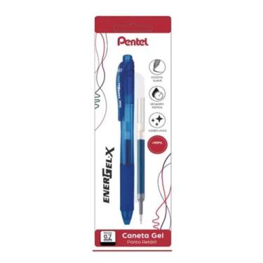 Imagem de Caneta Energel RT Com Refil G 0.7 mm - Pentel, Azul