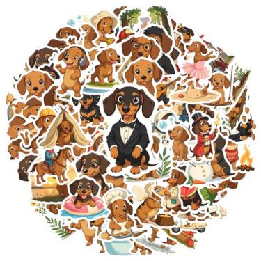 Imagem de 70pcs Dog Stickers Cute Puppy Pet Stickers Dog Animal Stickers Bulk for Journaling Laptop Scrapbook Water Bottles Guitar Suitcase Dogs Themed Birthday Party Decoration Ideal Gifts for Kids Boys Girl