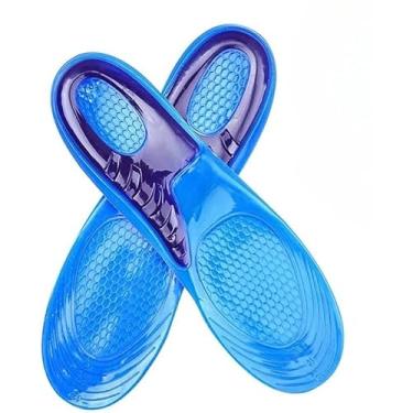 Imagem de Palmilha Ortopédica Gel de Silicone para Dores nos Pés Anti Impacto para Sapato (44AO48)