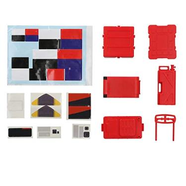 Imagem de Ainoli Simulação de Plástico Decoração Acessório Pesca Caixa Armário de Ferramentas para Carro RC 1/10 (Vermelha)