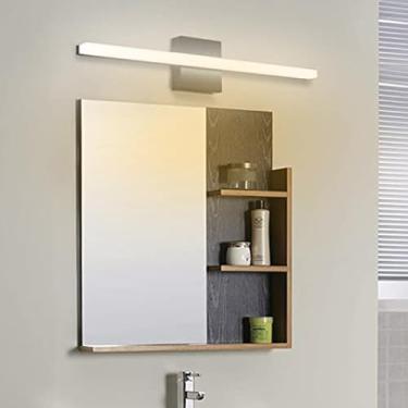 Imagem de Luz de Espelho LED Arandelas de Parede Banheiro Arandela Moderna Sombra Acrílica Iluminação de Imagem Penteadeira Iluminação de Parede para Banheiro Sala de Estar Armário Espelho Escada (Luz Neutra