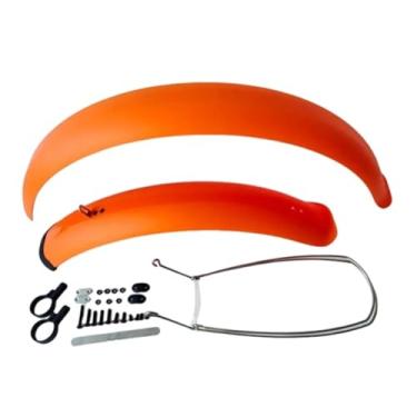 Imagem de Para-lama para bicicleta de neve, bicicleta de praia, versátil, para bicicletas Fat Bike, 4.0 de largura, 110 mm, 26 polegadas * 4.0, acessórios para bicicleta(Orange 20inch)