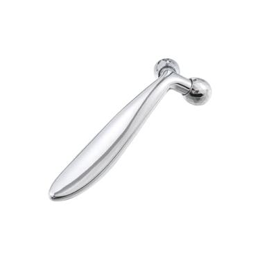 Imagem de Massageador facial com revestimento de platina 3D - melhora a pele e remove rugas dos olhos, ferramenta de massagem facial em forma de Y - Aperto e tonifica a pele, massageador para mulheres