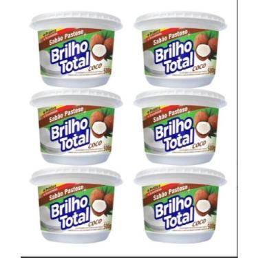 Imagem de Kit 6 Pasta de Coco  Brilho Total e Poder Desengordurante - Fuzetto