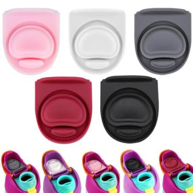 Imagem de ZUGHXMS 5 peças de rolha de substituição de vedação de borracha compatível com Owala FreeSip, junta superior de tampa de silicone para Owalla 16/24/25/32/1,134 g, peças de plugue reutilizáveis para