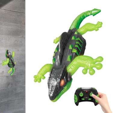 Imagem de Brinquedo De Lagarto Elétrico - Escalador Rastejante,Animal De Controle Remoto Para Parede Com Luz - Para Enchimento De Meia De Natal, Aniversário Infantil, Casa, Férias E Ar Livre