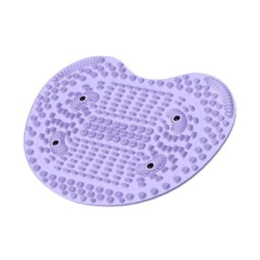 Imagem de harayaa Tapete de massagem para os pés, dobrável, com acupressão, ideal para massagem dos dedos ao caminhar, para uso externo, no banheiro ou no escritório, Tolet
