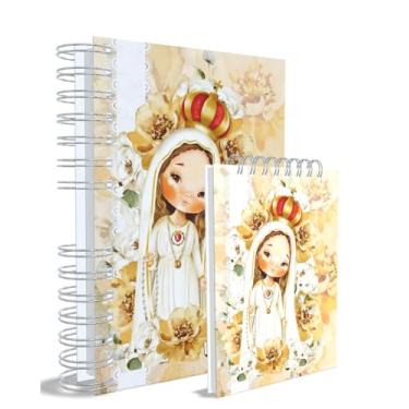 Imagem de Agenda Católica 2026 + Bloco de Anotações, Nossa Senhora das Graçase Fátima, Azul, Capa 18