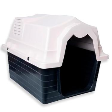 Imagem de Casinha para Cachorro Grande N6 Desmontável com Proteção UV, Casa Pet Resistente para Área Externa e Interna(Bege)