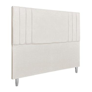 Imagem de Cabeceira Casal 1,60m Viena Linho Bege Dal Poz Estofados