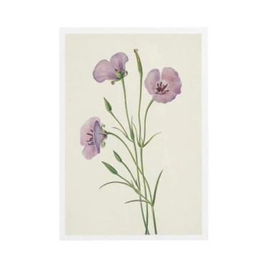 Imagem de Impressão Em Tela Moderna De Lírio Do Vale Azul, Girassol E Romã Para 