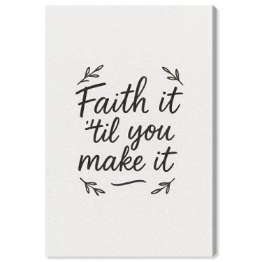 Imagem de Faith It Impressão em tela Jesus Wall Art por Art Remedy, Gallery Wrapped, 16 x 24