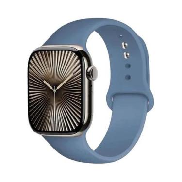 Imagem de Pulseira De Silicone Para Apple Watch Series 9 7 8 SE 5 6 46mm 42mm 44