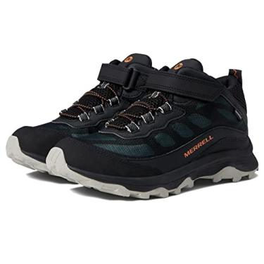 Imagem de Merrell Bota infantil Moab Speed Mid Alternative Closure impermeável, Preto, 12 Big Kid