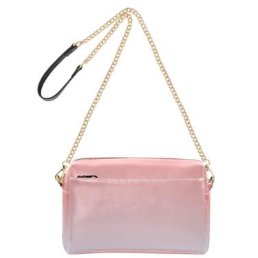 Imagem de Joitme Bolsas para mulheres bolsa transversal coral rosa elegante azul gradiente bolsa para celular bolsa de ombro alça de couro PU bolsa de ombro