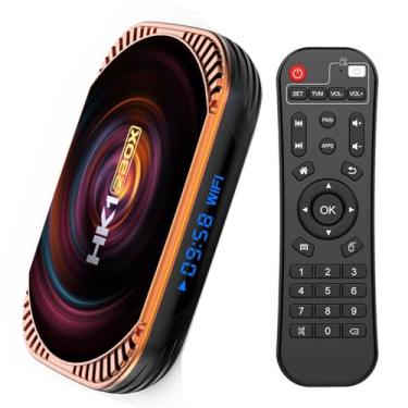Imagem de HK1 Box X4 Android 11.0 4GB RAM 64GB ROM Amlogic S905X4 64-bit Quad Core com Dual Wi-Fi 2.4G/5.0G, BT 4.0/3D Ultra HD 8K/ H.265/ 1000M LAN/USB 3.0