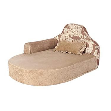 Imagem de Sofá-cama de luxo para animais de estimação, banco de sofá pequeno a médio para gato/cachorro, tapete quente de inverno removível e lavável, suprimentos para animais de estimação, 80 x 64 x 44 cm (cor