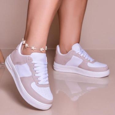 Imagem de Tênis Casual Sneakers Feminino Masculino Moda Blogueira  - SV, 35, Ros