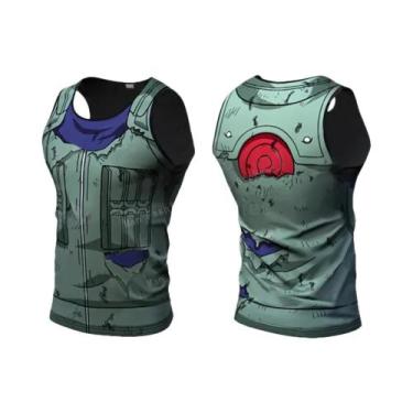 Imagem de Camiseta Sem Mangas 3D Anime Para Homens, Rápido Secagem, Para Corrida