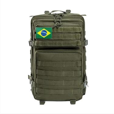 Imagem de Mochila masculina militar Tática 40l Reforçada Impermeável + patch ban