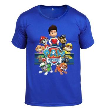 Imagem de Camiseta Adulto Personagens Patrulha Canina PAW Manga Curta Leve - Cas