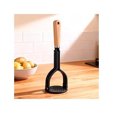 Imagem de Espremedor de batatas dobrável Ferramenta de prensa manual de nylon para purê de batatas doces frutas cozinha cozinhar