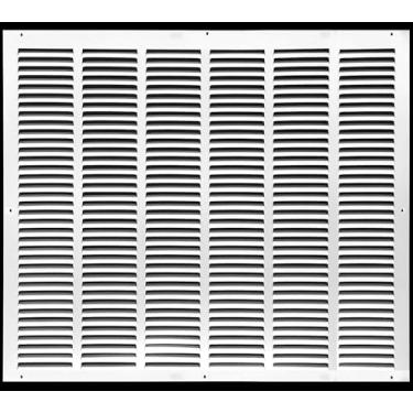 Imagem de HVAC Premium 71 cm x 63 cm [abertura do duto] Grade de ar de retorno de aço estampado plano - parede lateral e teto - tampa do duto de ventilação HVAC - branca [dimensões externas: 75 cm L x 67 cm